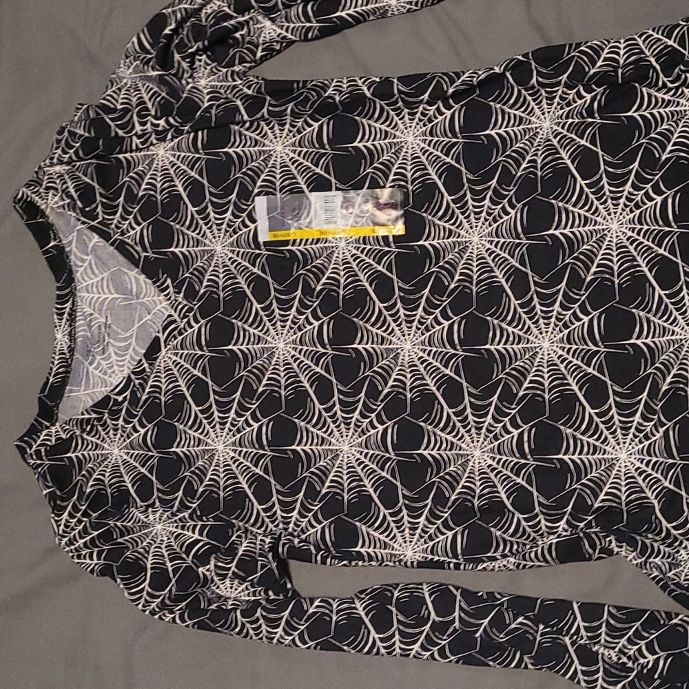 Long sleeve spiderweb tshirt